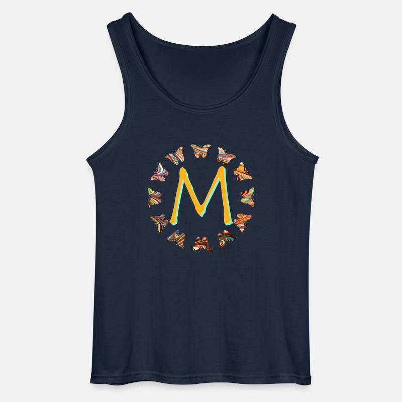 schmetterlinge e 56 m - Gildan Männer Tank Top - Navy