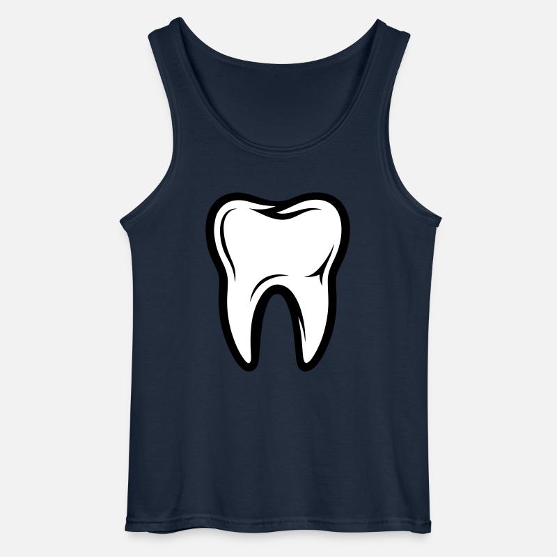 Zahn Symbol - Gildan Männer Tank Top - Navy