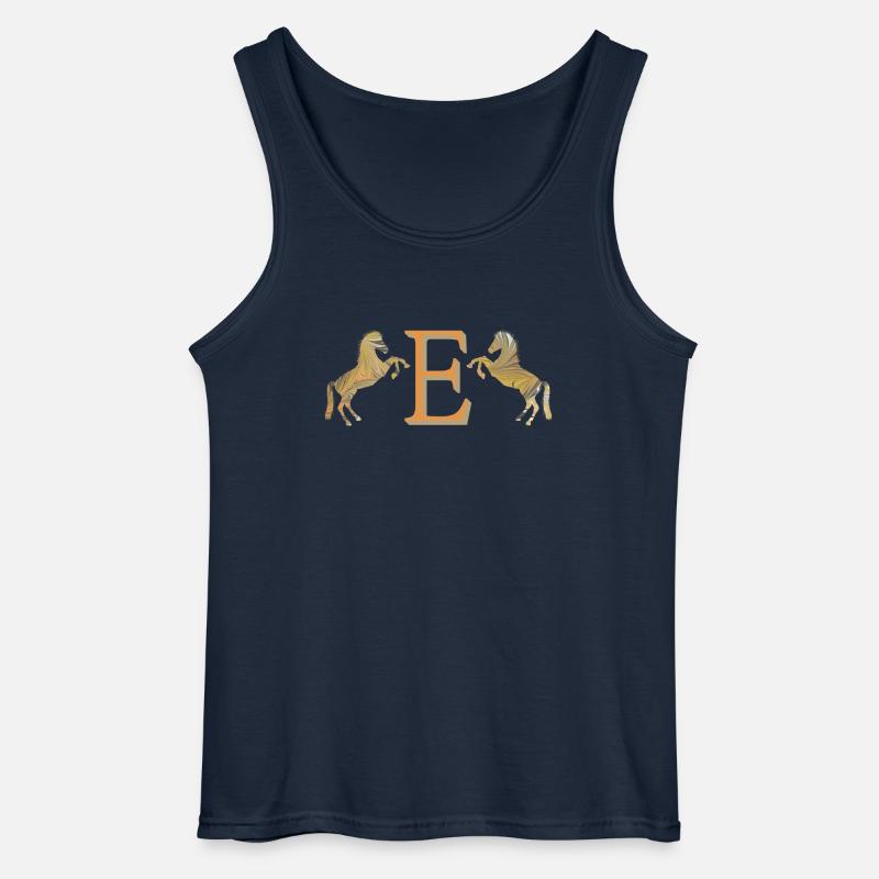 pferde e 113 e - Gildan Männer Tank Top - Navy
