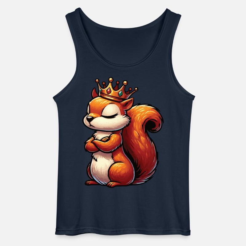 Eichhörnchen Eichhorn Eichhörnchenliebhaber Nager - Gildan Männer Tank Top - Navy