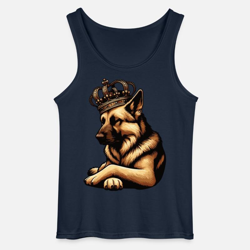 Deutscher Schäferhund Schäferhunde Schäferhunde - Gildan Männer Tank Top - Navy