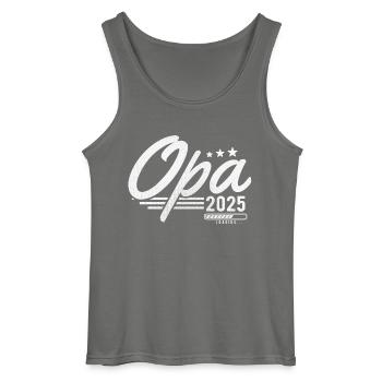 Opa 2025 loading - Gildan Männer Tank Top - Anthrazit - Vorne - AI Model Male 185 dark (185cm)
