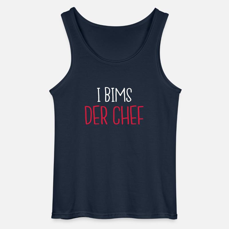 I bims der Chef - Gildan Männer Tank Top - Navy