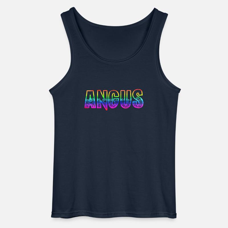 angus rs regenbogen - Gildan Männer Tank Top - Navy