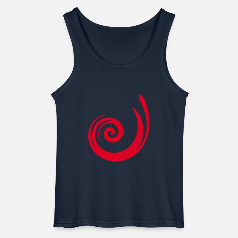 red pattern red gift idea - Gildan Men’s Tank Top - navy