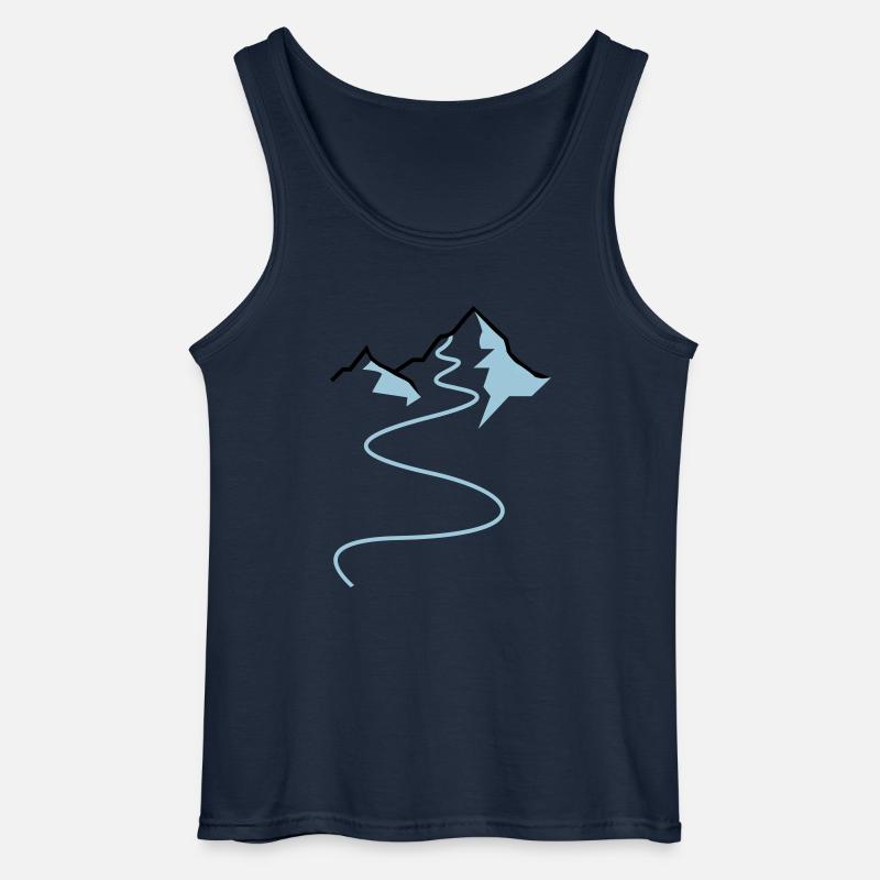 Powder - Gildan Männer Tank Top - Navy