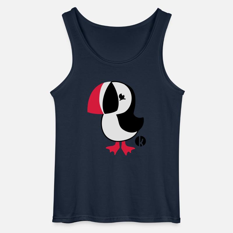 Papageitaucher - Puffin - Gildan Männer Tank Top - Navy