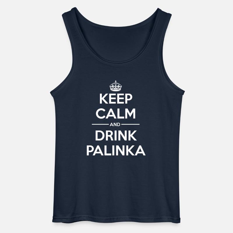 Drinks Keep calm Palinka - Gildan Männer Tank Top - Navy