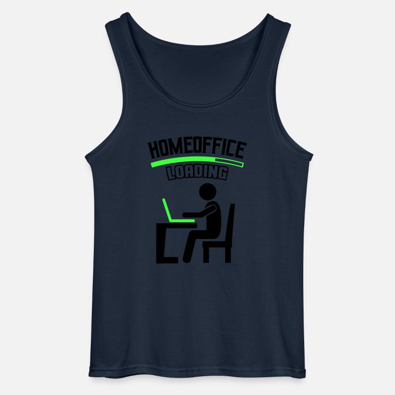 Arbeit Büro Homeoffice Loading - Gildan Männer Tank Top - Navy