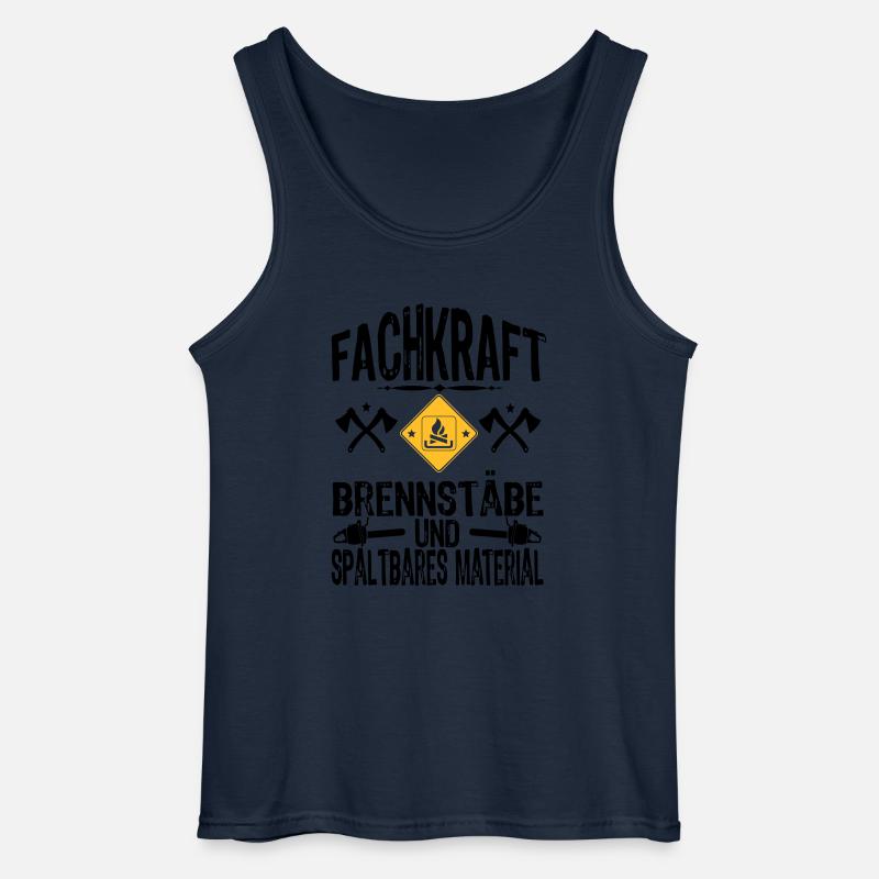 Fachkraft Holz - Gildan Männer Tank Top - Navy