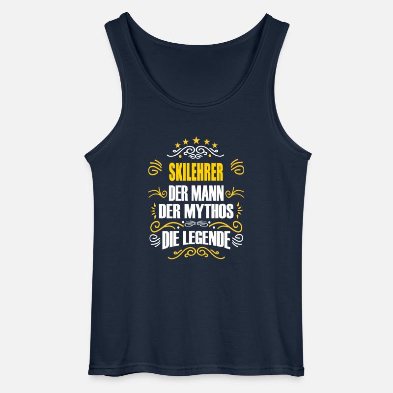 SKILEHRER - Gildan Männer Tank Top - Navy