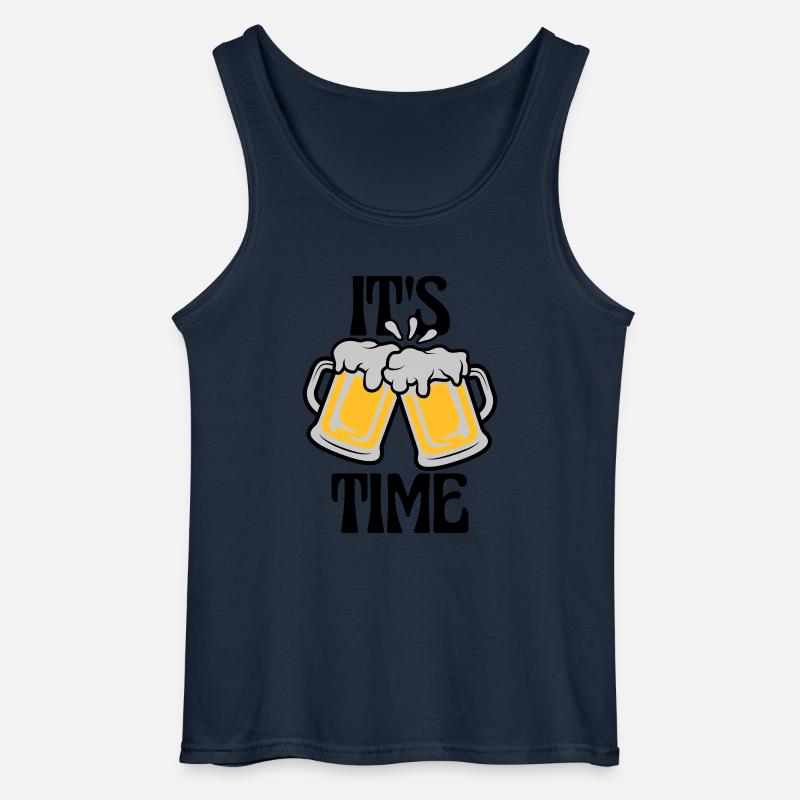 It s Bier - Gildan Männer Tank Top - Navy