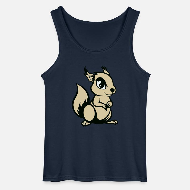 eichhörnchen comic tier - Gildan Männer Tank Top - Navy