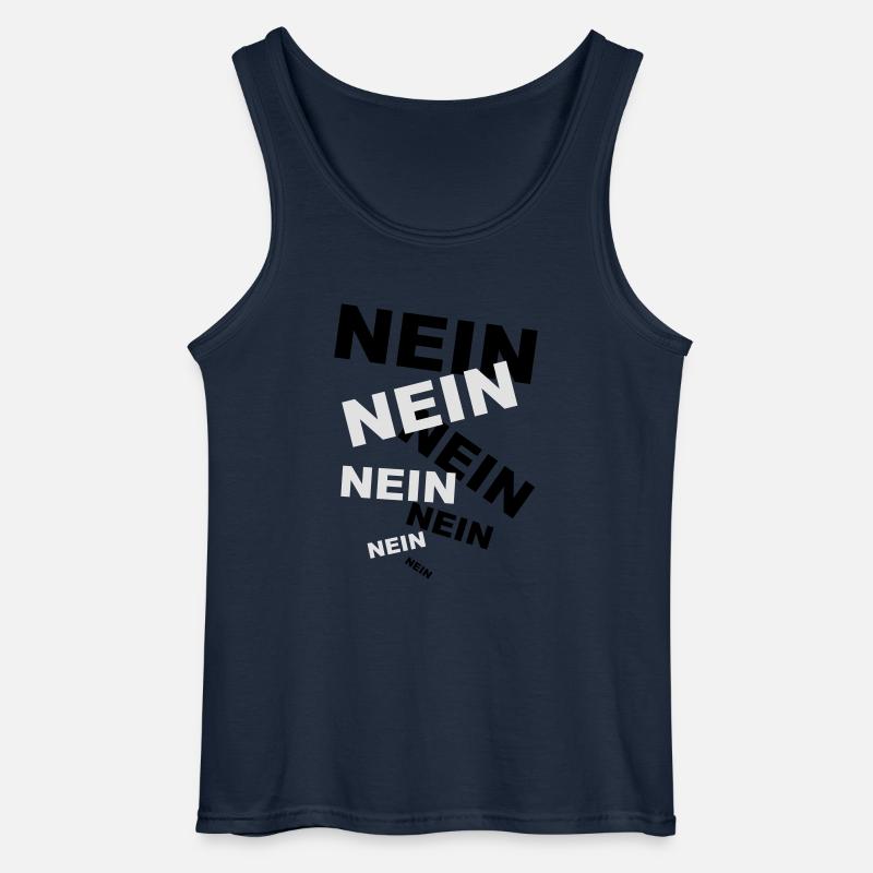NEIN! - Gildan Männer Tank Top - Navy