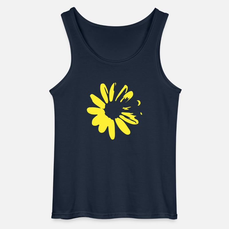 Gänseblümchen Sommer Frühling - Gildan Männer Tank Top - Navy