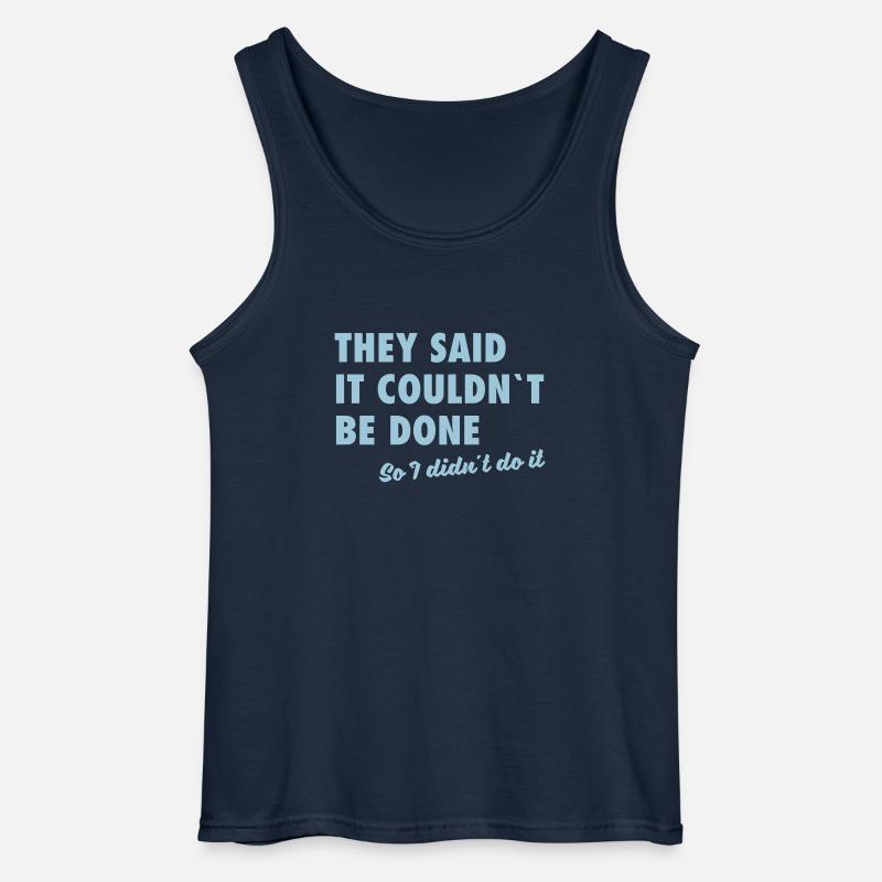 I didn´t do it - Gildan Männer Tank Top - Navy