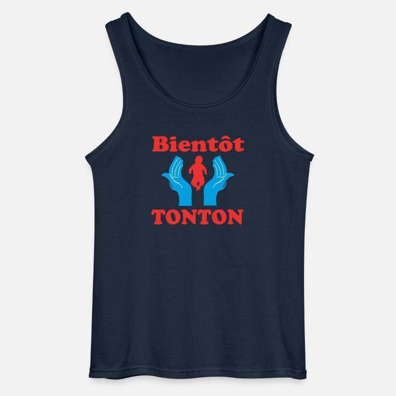 WIRD BALD ONKEL - Gildan Männer Tank Top - Navy