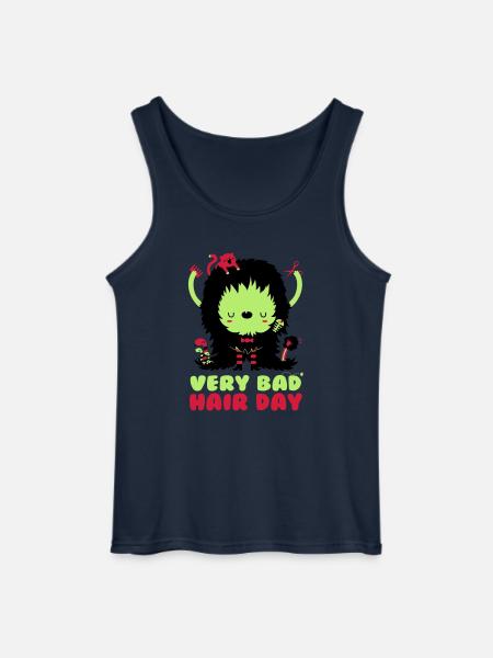 bad_hair_day - Gildan Men’s Tank Top - navy