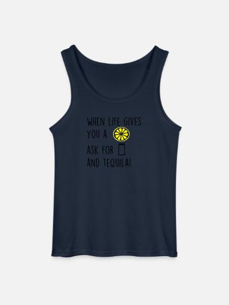 whenlifegivesu - Gildan Männer Tank Top - Navy