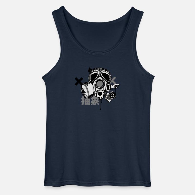 gasmask - Gildan Männer Tank Top - Navy