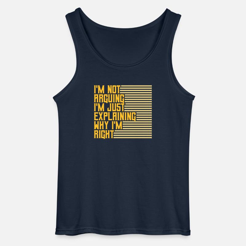 I m not arguing - Gildan Männer Tank Top - Navy