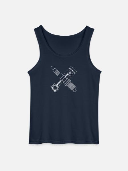 Zündkerze_Kolben - Gildan Männer Tank Top - Navy