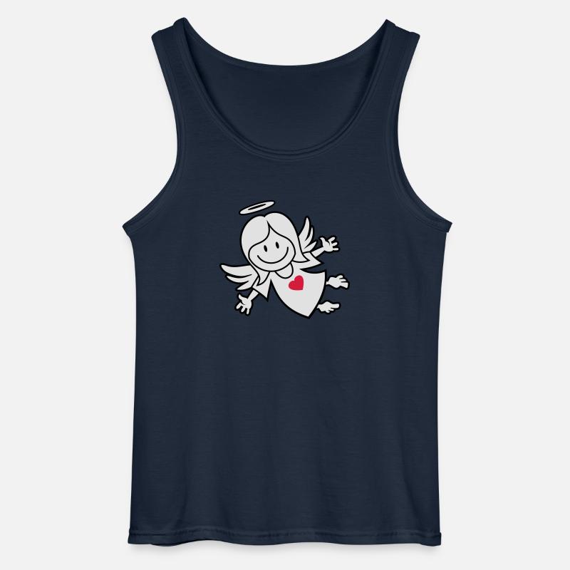 vl064b_engel2_3c - Gildan Männer Tank Top - Navy