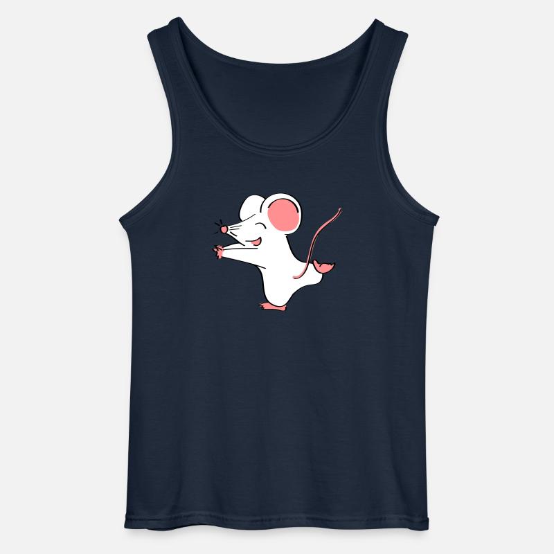 Mäusepaar Teil 1 - Gildan Männer Tank Top - Navy