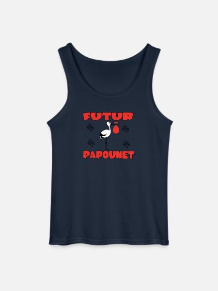 FUTUR PAPOUNET - Débardeur Gildan Homme - marine