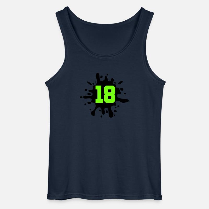 Farbklecks klecks 18 - Gildan Männer Tank Top - Navy