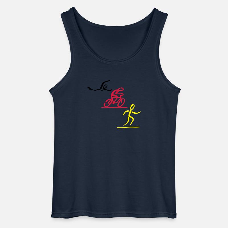 Triathlon - Gildan Männer Tank Top - Navy