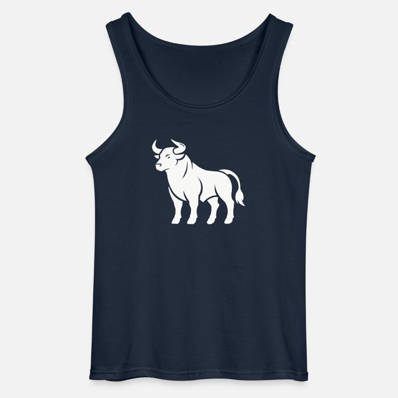 bull - Gildan Men’s Tank Top - navy