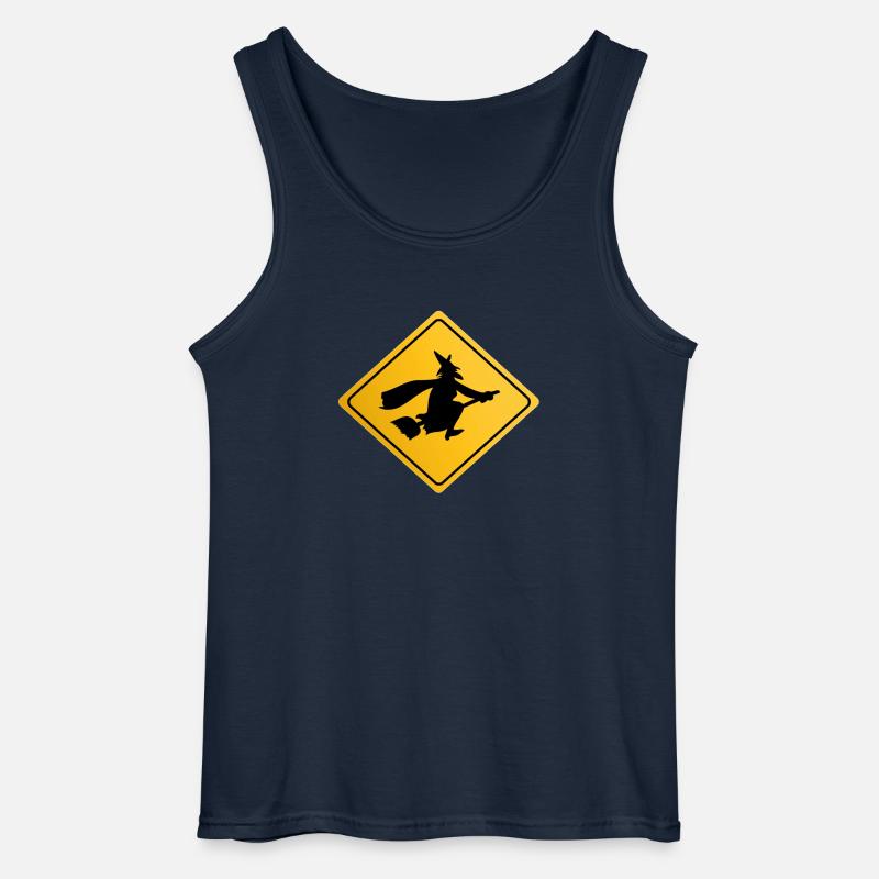 Witch Crossing 02 - Gildan Männer Tank Top - Navy