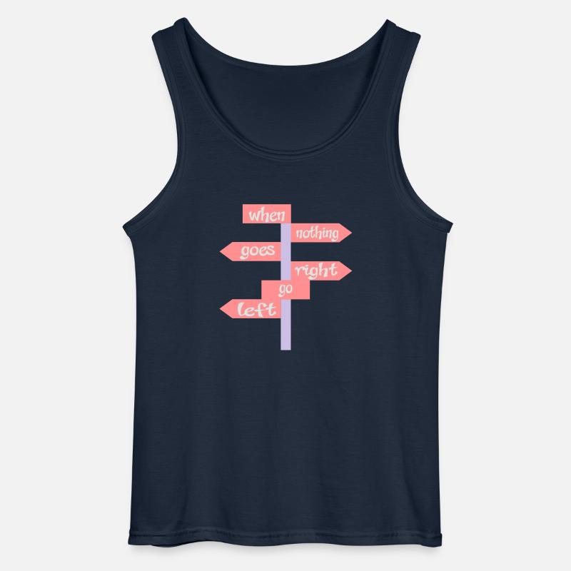lustig - Gildan Männer Tank Top - Navy