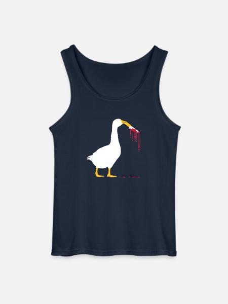 Blutiges Messer Gänse - Gildan Männer Tank Top - Navy