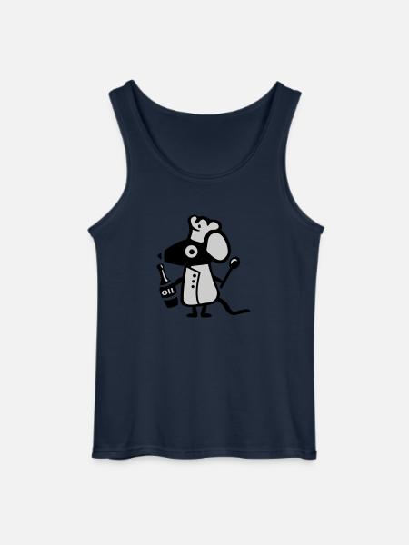 Mouse Koch - rat - Gildan Men’s Tank Top - navy