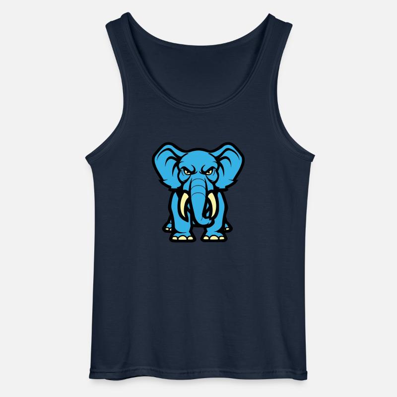 Bande dessinée éléphant - Débardeur Gildan Homme - marine