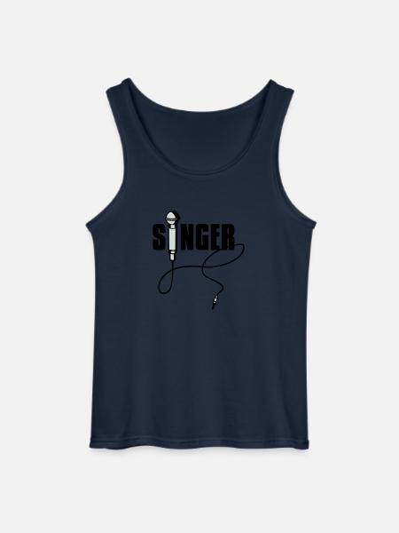 singer - Gildan Männer Tank Top - Navy