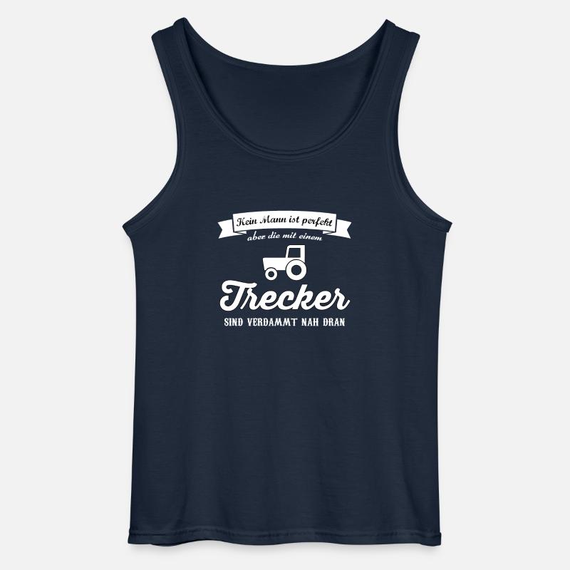 Mann perfekt Trecker - Gildan Männer Tank Top - Navy