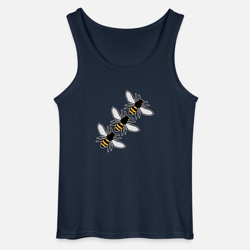 Bienen fliegen - Gildan Männer Tank Top - Navy