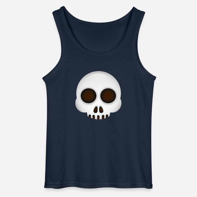 Smiley Skull - Gildan Männer Tank Top - Navy