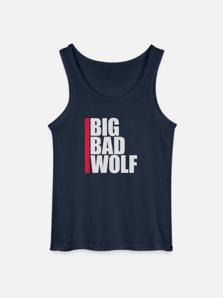 big bad wolf quote - Gildan Men’s Tank Top - navy