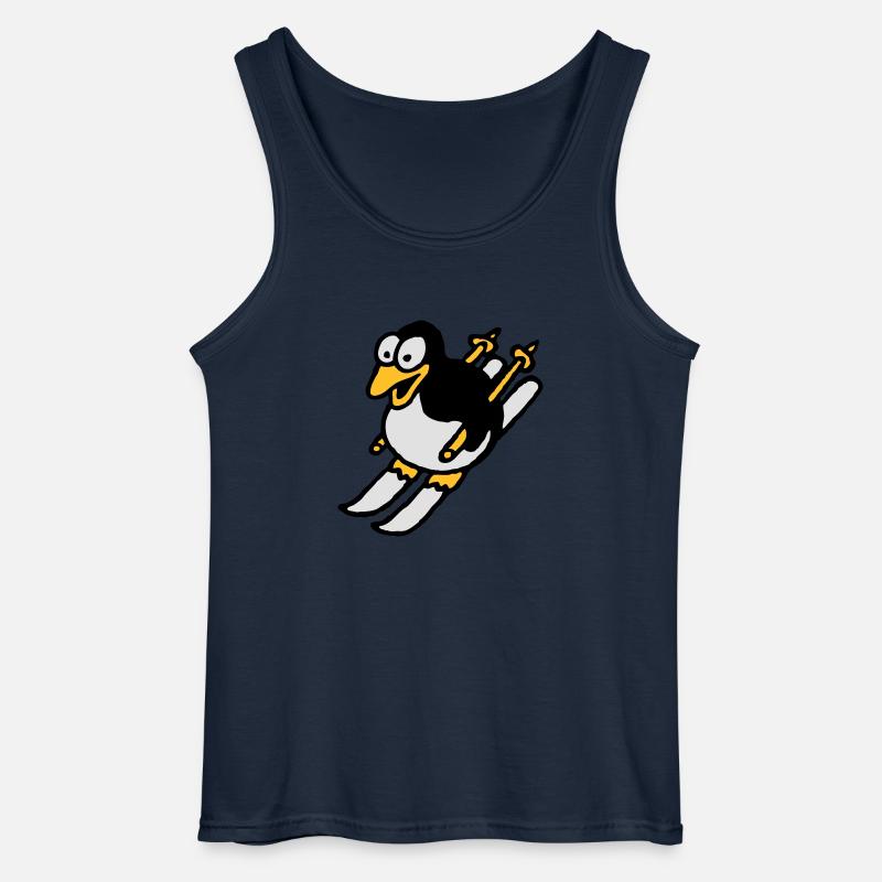 pinguin_ski_022011_i_3c - Gildan Männer Tank Top - Navy