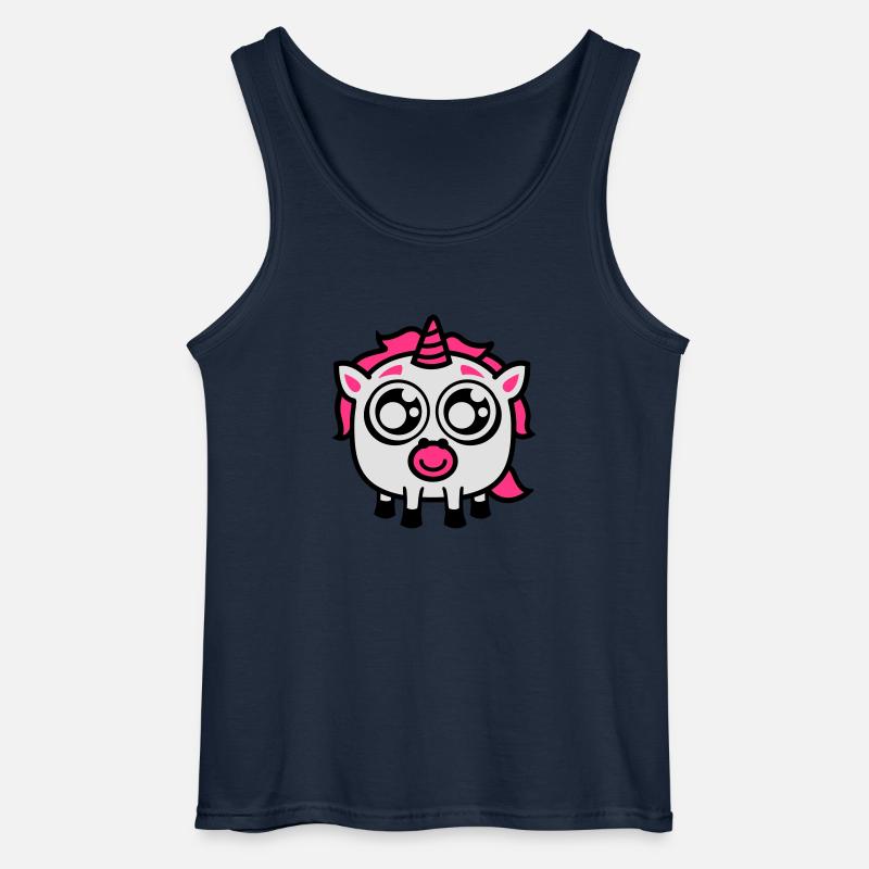 Glupschi Einhorn - Gildan Männer Tank Top - Navy