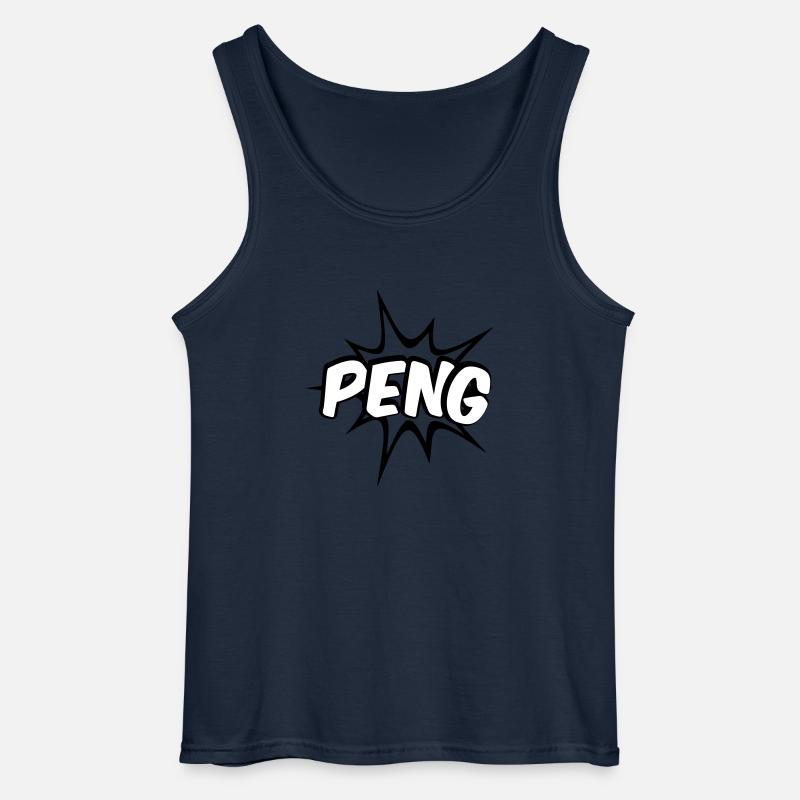Peng Comic Design - Gildan Männer Tank Top - Navy