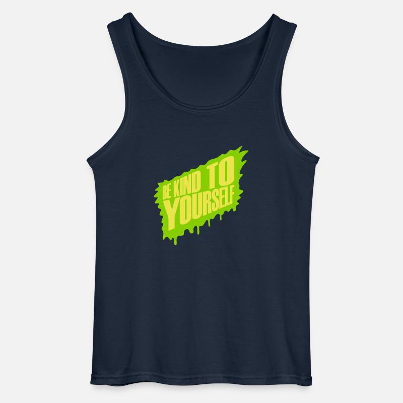 be kind to yourself - Gildan Männer Tank Top - Navy