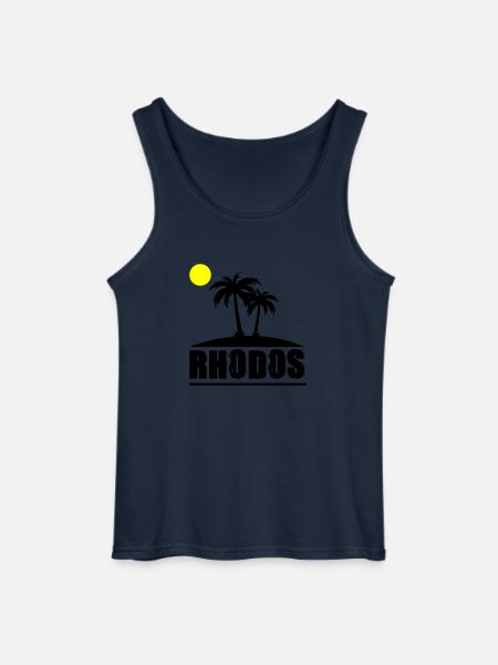 Rhodes - Gildan Men’s Tank Top - navy