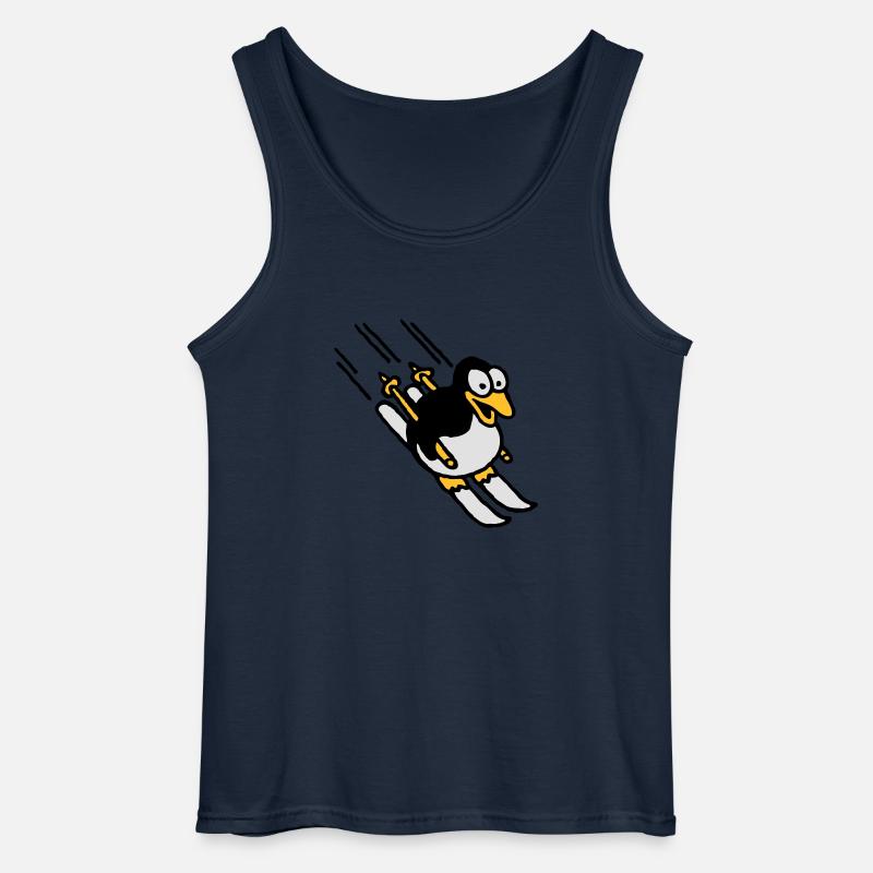 pinguin_ski_022011_e_3c - Gildan Männer Tank Top - Navy