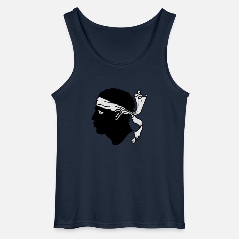 drapeau_corse2 - Gildan Männer Tank Top - Navy