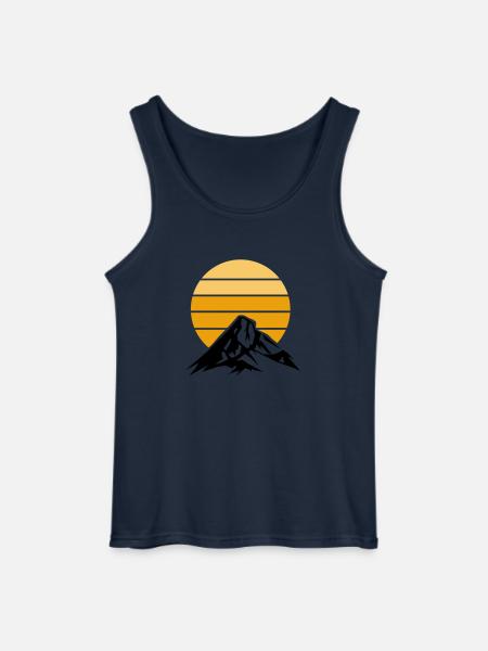 Berge Mountains - Gildan Men’s Tank Top - navy